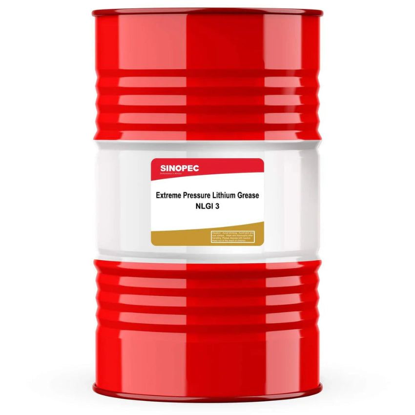 Front image of Sinopec Extreme Pressure Lithium Grease NLGI 3 drum of 180 kg.