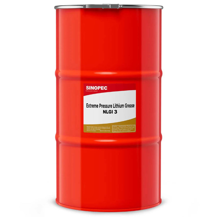 Front image of Sinopec Extreme Pressure Lithium Grease NLGI 3 keg of 54kg.