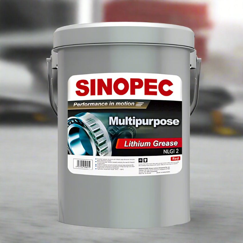 Sinopec_Multipurpose_Lithium_Grease_NLGI_2_Red_Pail