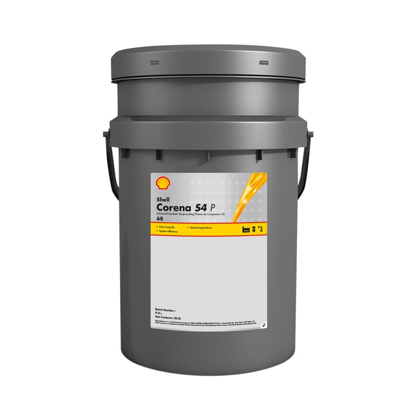 Corena S4 P 68 - Advanced Synthetic Rotary Air Compressor Oil 20L Pail