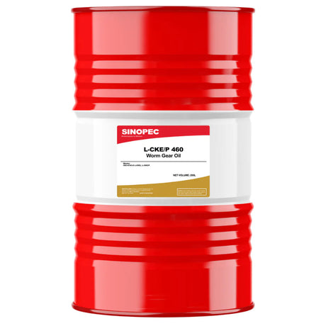 Front image of Sinopec L-CKE/P 460 worm gear oil drum of 200 L.