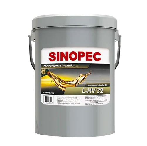 Front image of Sinopec L-HV 32 Low Temperature Antiwear Hydraulic Oil Drum of 18L.